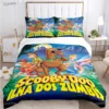 Cartoon Dog Doo Kawaii Duvet Cover Comforter Bedding set Soft Quilt Cover and Pillowcases for Teens 21 - Scooby Doo Shop