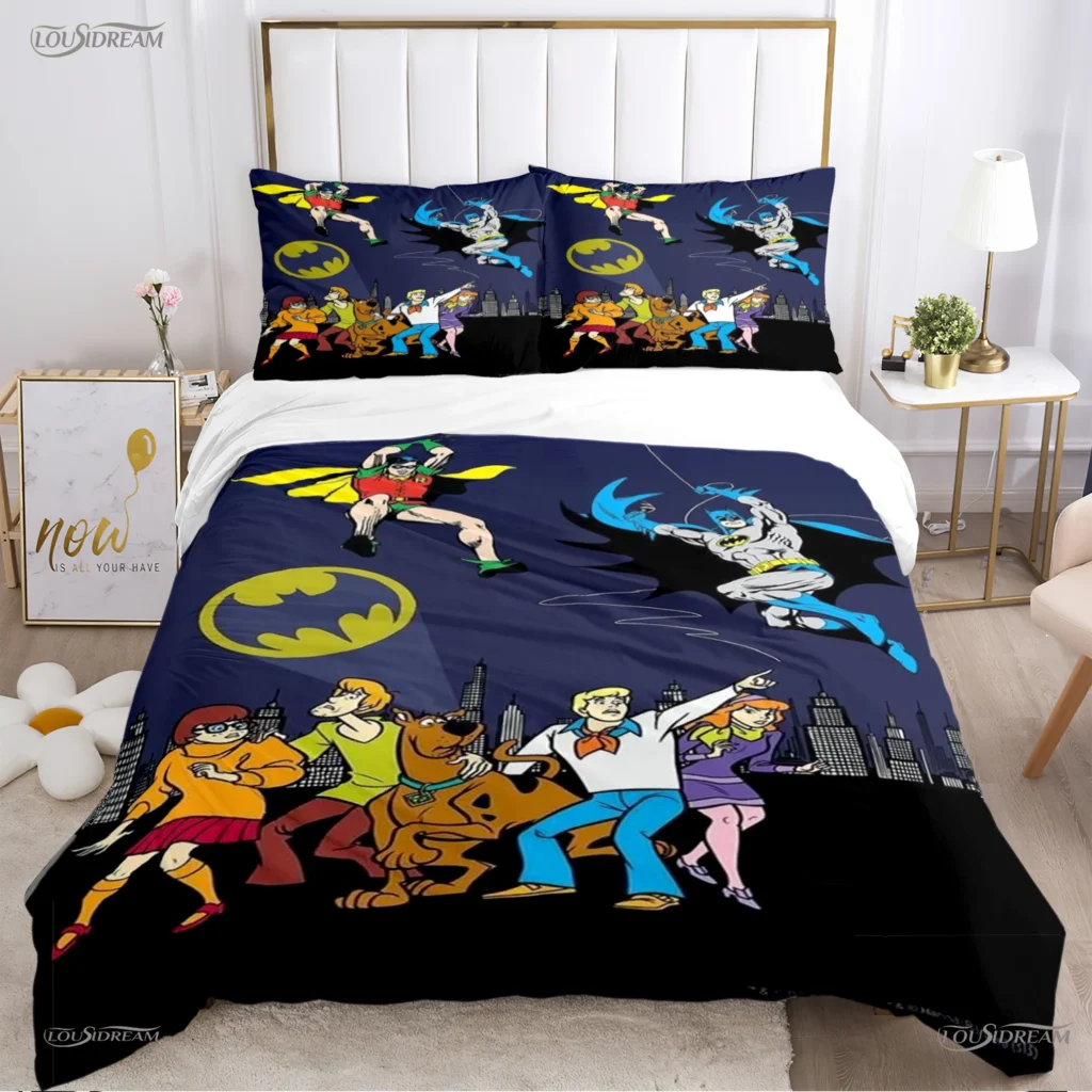 Cartoon Dog Doo Kawaii Duvet Cover Comforter Bedding set Soft Quilt Cover and Pillowcases for Teens 8 - Scooby Doo Shop
