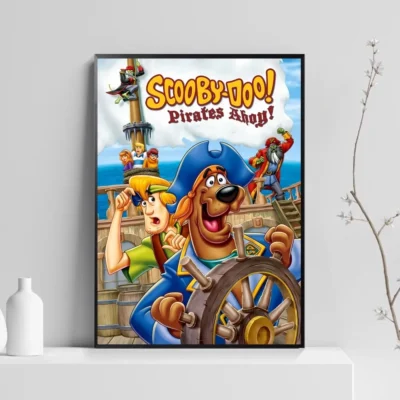 S Scooby Cartoon D Doo Anime Posters Sticky Decoracion Painting Wall Art White Kraft Paper Wall 2 - Scooby Doo Shop