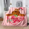 SScoobyy Four Seasons Blanket Sofa Cover Travel Bed Plush Blanket Lightweight Flannel Blanket Blankets for Beds 13 - Scooby Doo Shop