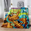 SScoobyy Four Seasons Blanket Sofa Cover Travel Bed Plush Blanket Lightweight Flannel Blanket Blankets for Beds 28 - Scooby Doo Shop